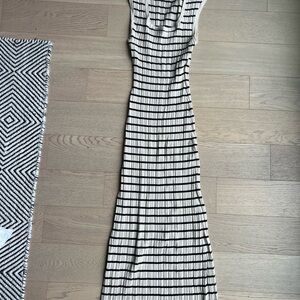 Z Supply Striped Black and White Maxi Dress